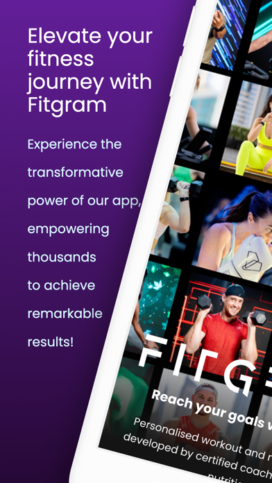 Fitgram. Screenshot