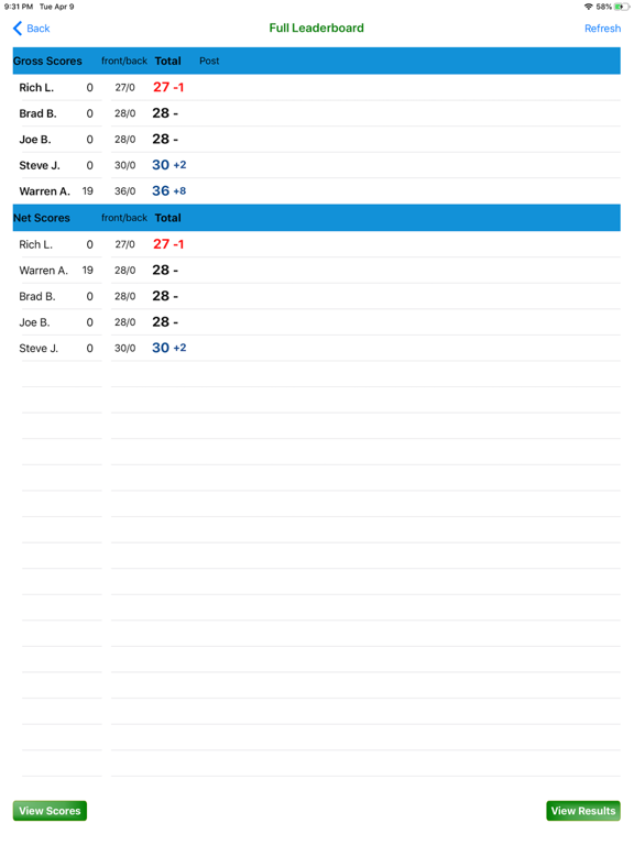 Big Game Golf iPad screenshot 4 - Sports app