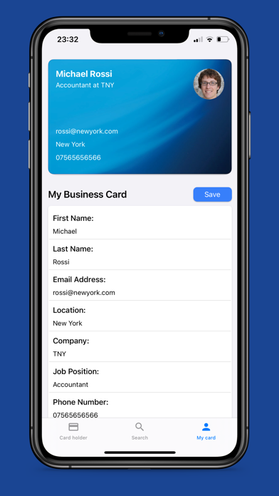 Karta for Business Cards Screenshot