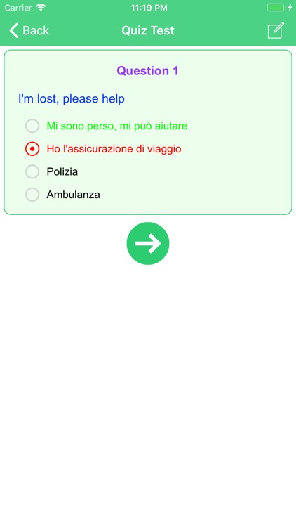 Learn Italian Quick Phrases screenshot-3