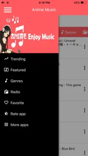 anime music collection iphone screenshot 2
