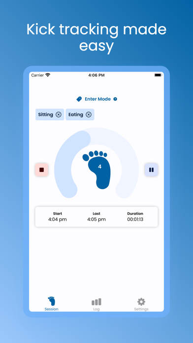 Screenshot #1 pour Bump: Baby Kick Tracker