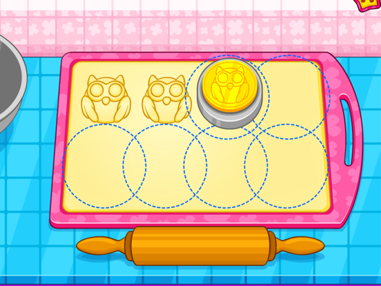 Cooking owl cookies game iPad screenshot 4 - Games app