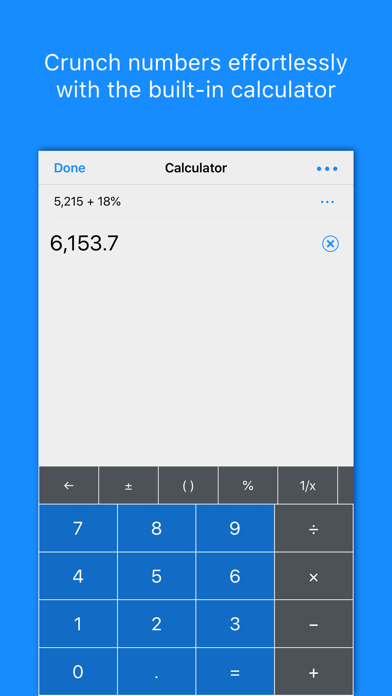 PowerOne calculator Screenshot