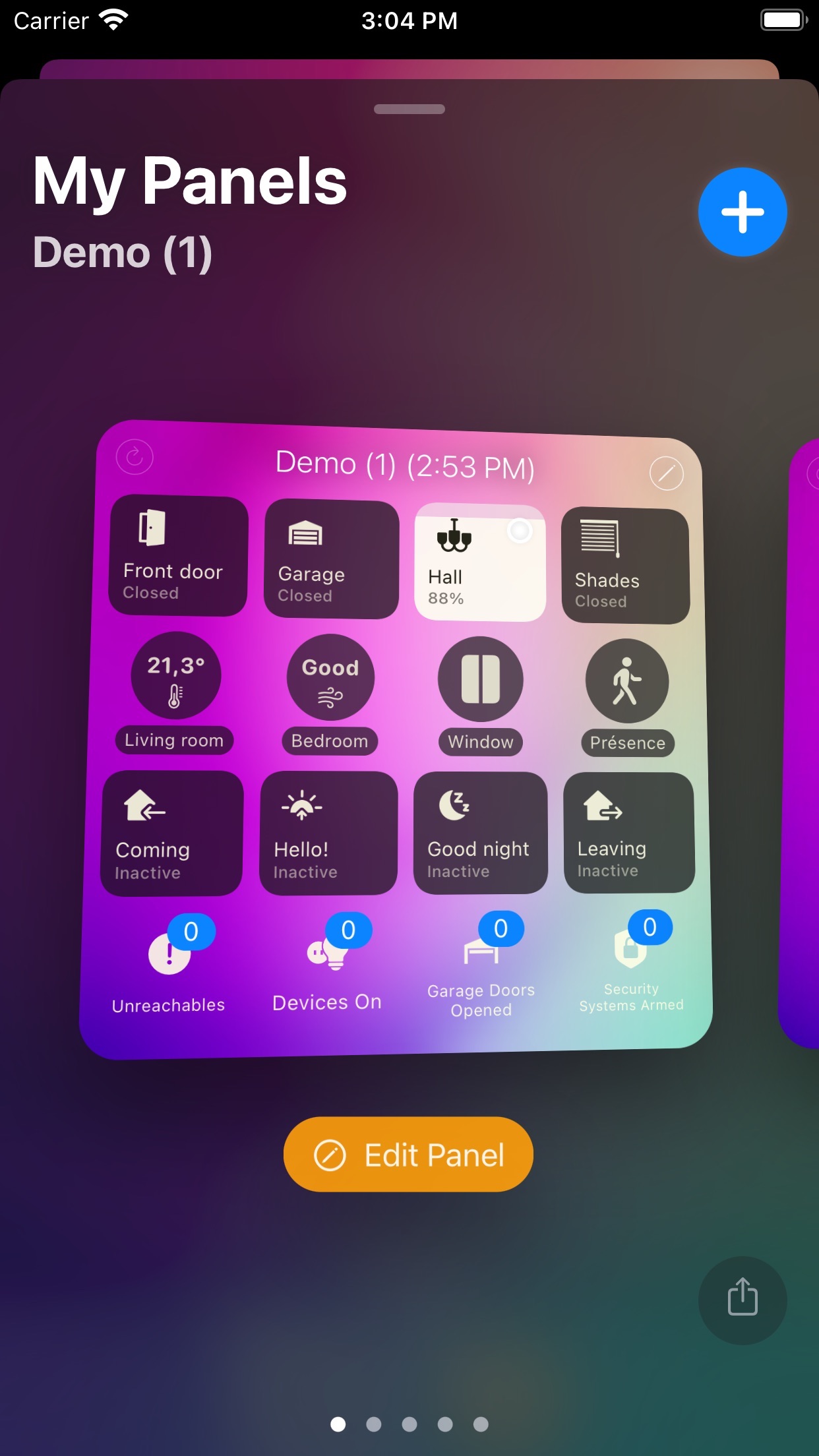 Screenshot do app Home Widget - for HomeKit