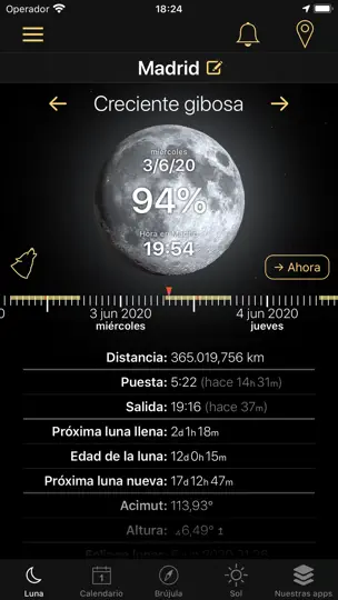 Captura de pantalla de Las Fases Lunares De La Luna en iPhone 1