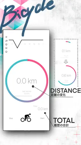 Game screenshot A　Bicycle Circle：シンプルな自転車距離測定 apk