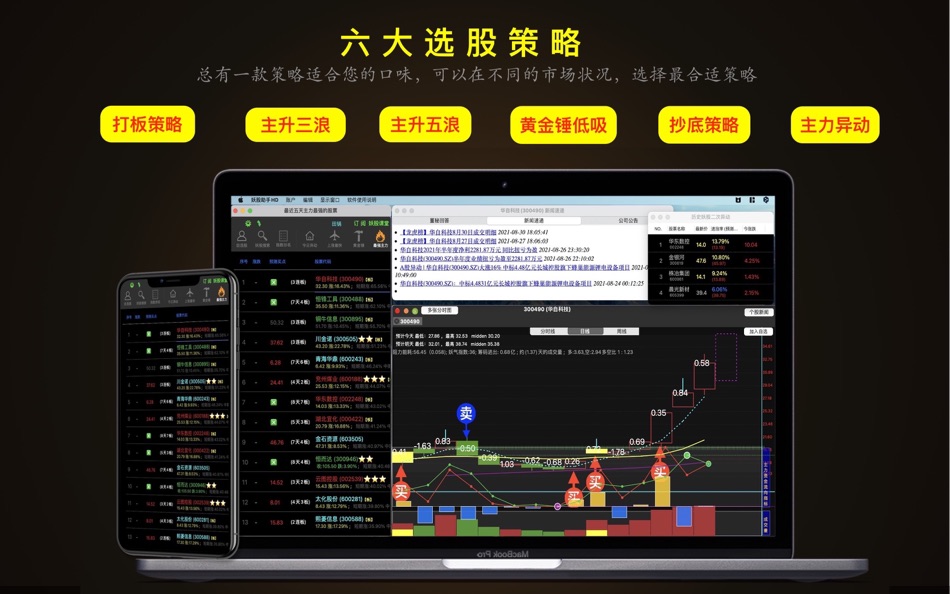 #2. 妖股助手HD-优选短线强势股票 (macOS) 由: 建文 田
