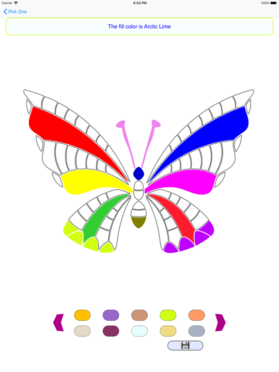 Screenshot #5 pour Live Animated Coloring Book