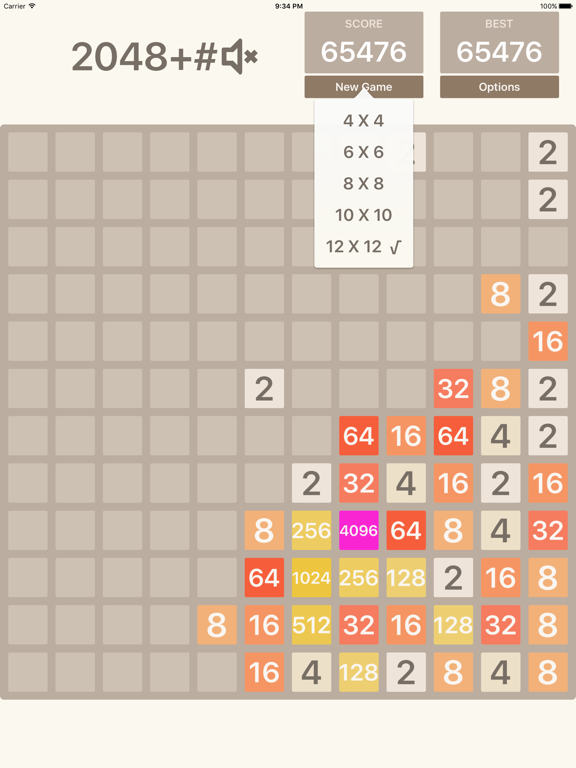 PLAYING 2048 with 8x8 