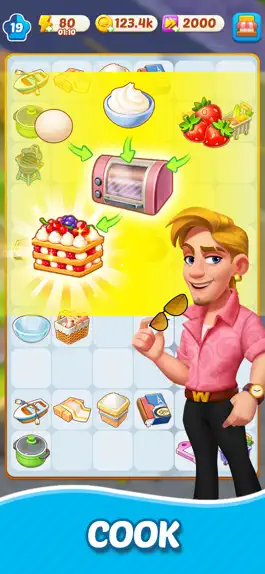 Game screenshot Merge Cooking:Theme Restaurant apk