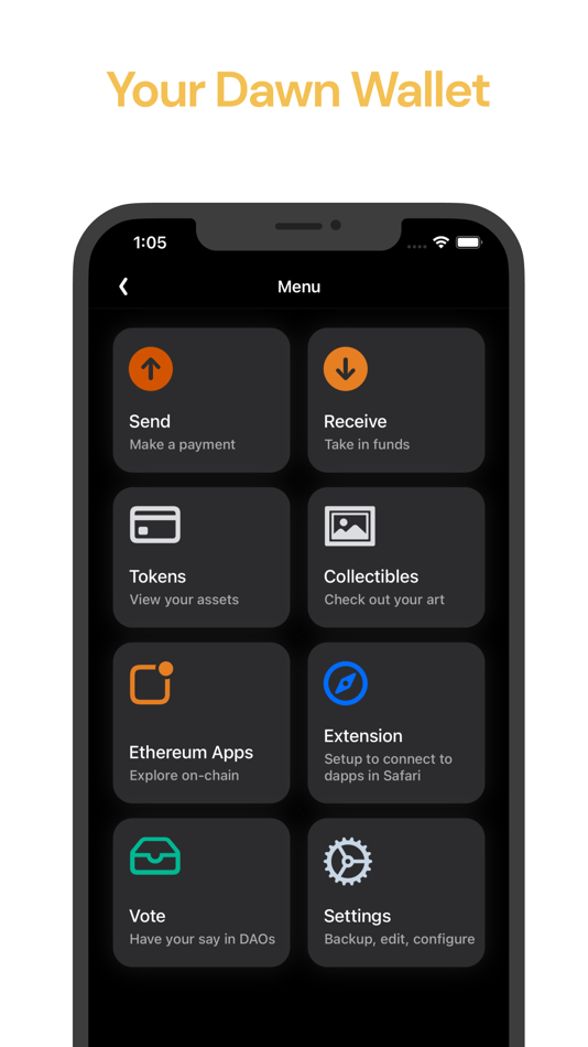 #2. Dawn - Ethereum Wallet (iOS) By: Gateway Labs, Inc