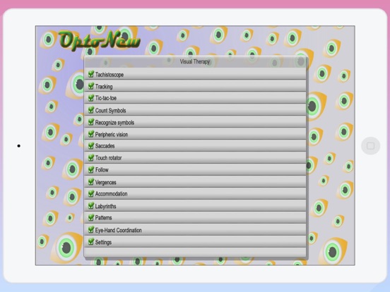 Vision therapy: Exercices