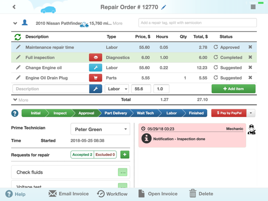 Screenshot #5 pour Auto Repair Shop (for Tablet)