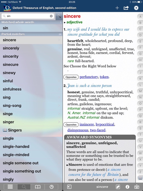Screenshot #6 pour Oxford Thesaurus of English.