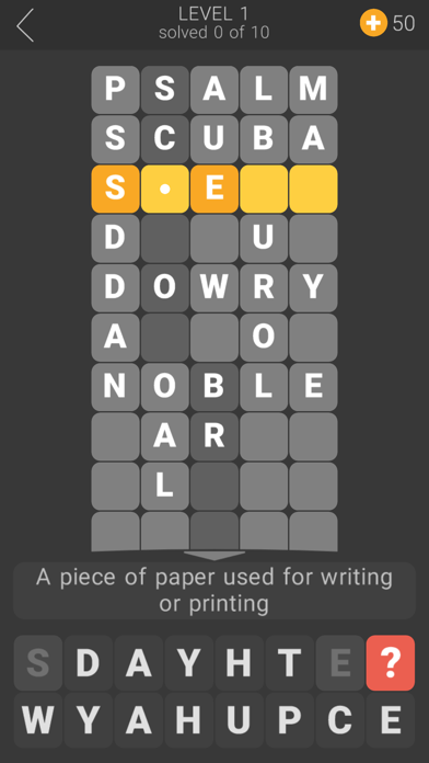 Word Tower Crosswords Screenshot