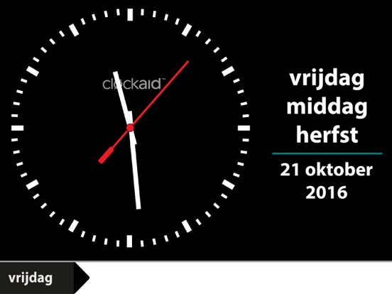 Clockaid iPad app afbeelding 1