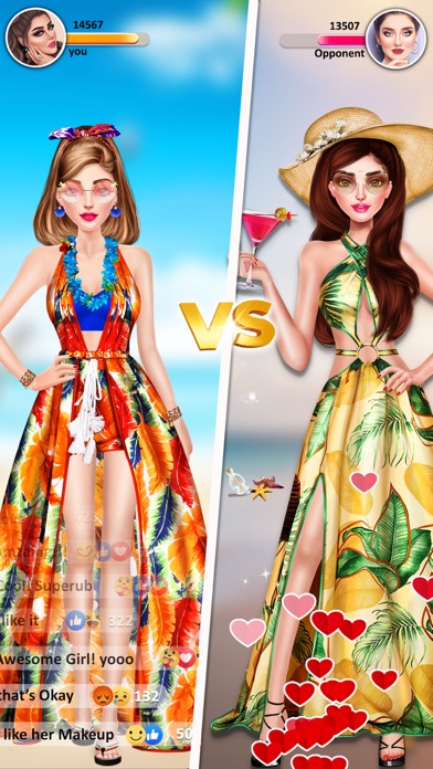 Makeup & Dress Up Beach Game Screenshot