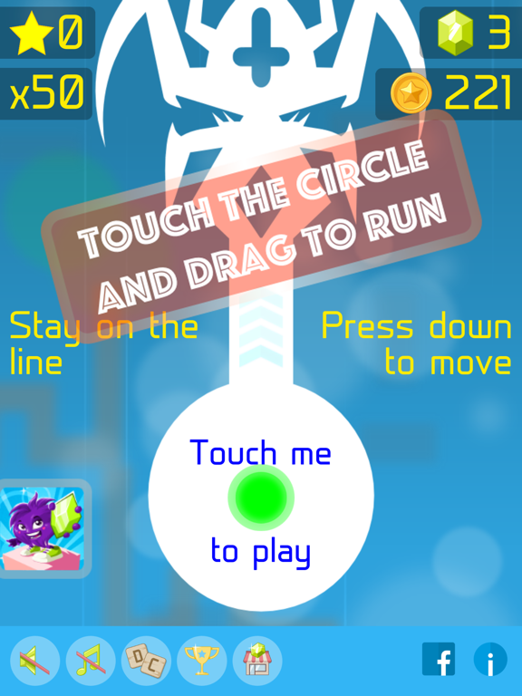 Follow the Line 2D Deluxe Run iPad app afbeelding 2