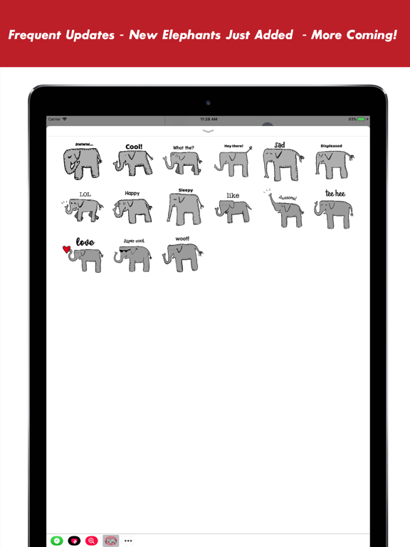 Screenshot #5 pour Happy Elephant Stickers