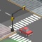 This is a traffic simulation game that about traffic lights, cars, or traffic control