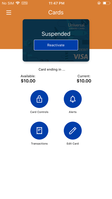 My Award - Award Card Services Screenshot
