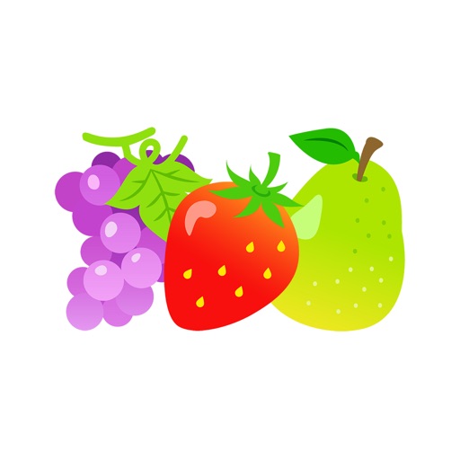 Cute fruit sticker icon