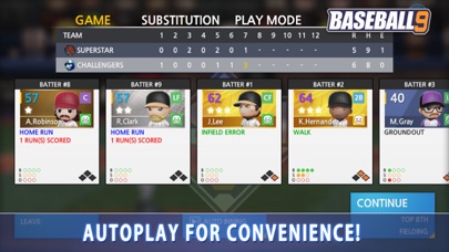 screenshot of BASEBALL 9 8