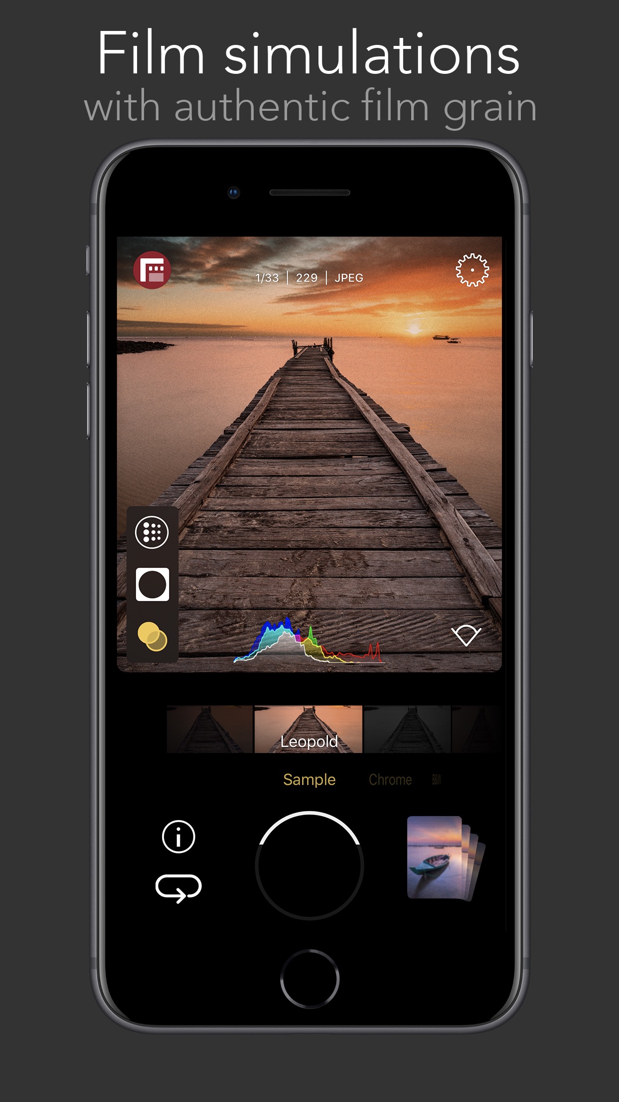 Screenshot do app Filmic Firstlight: App de foto