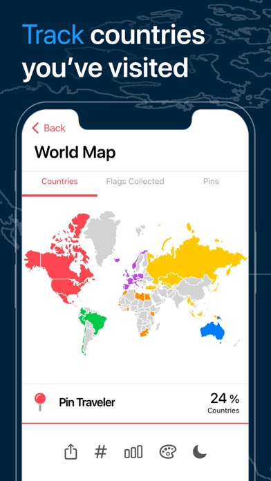 Pin Traveler: Trip Tracker Map Screenshot