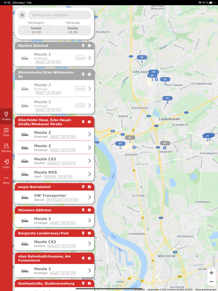 wupsiCar - Carsharing