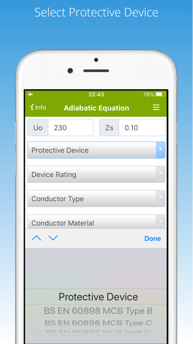 Adiabatic Equation Calculator Screenshot