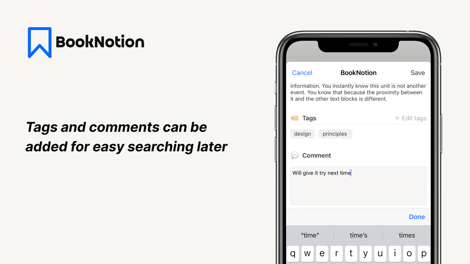 #4. Book Notion|notes reviews memo (iOS) 由: Sho Kosaka