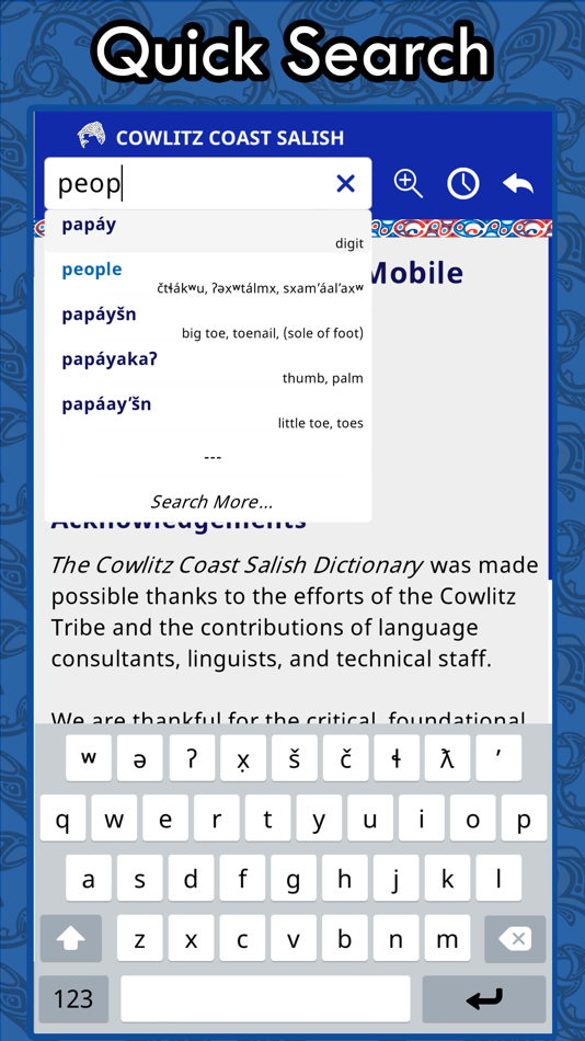 Cowlitz Salish Dictionary - 2.5 - (iOS)