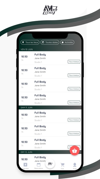 AMFIT TIME Screenshot