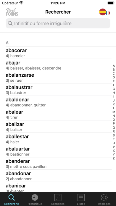 Screenshot #2 pour VerbForms Español