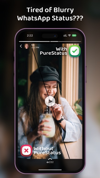 PureStatus: ByeBye Blur Statusのおすすめ画像1
