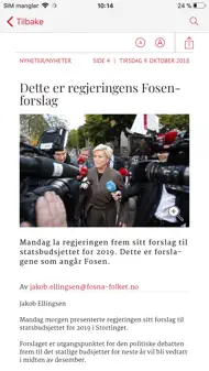 Fosna-Folket eAvis iphone bilder 3