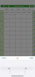 Timesheet Calc Support screenshot #4 for iPhone