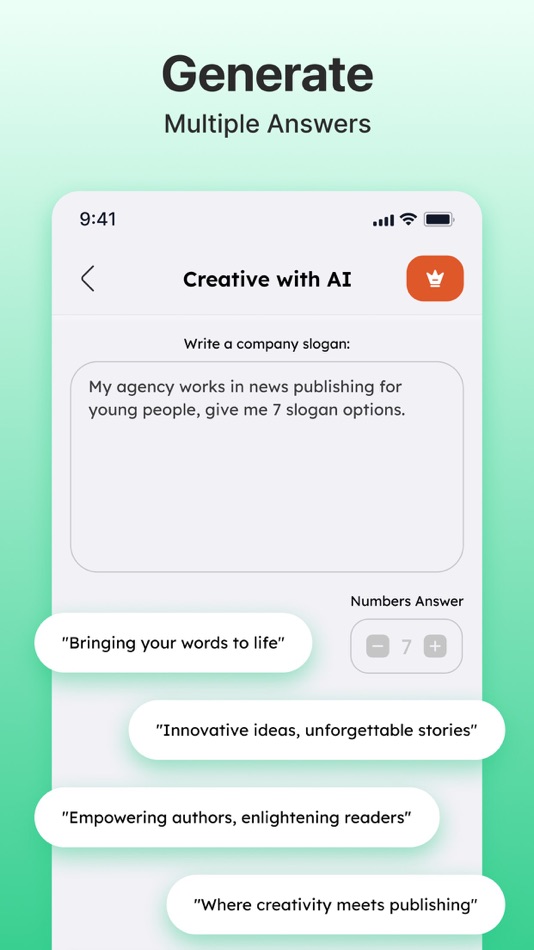 #10. AI Writer: Chatbot Assistant (iOS) 由: Busicard.io