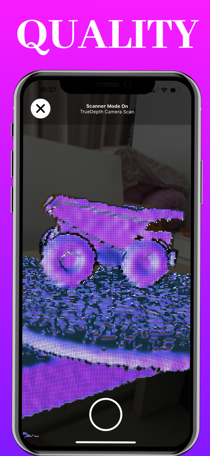 3D TrueDepth Camera Scan