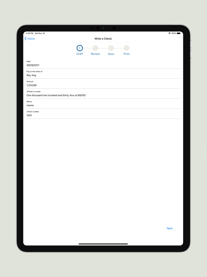 USA Check Writer and Printing