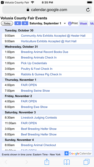 Volusia County Fair Screenshot