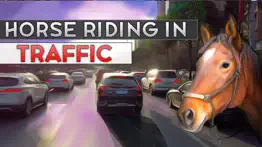 horse riding in traffic iphone screenshot 1