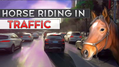Horse Riding in Traffic Screenshot