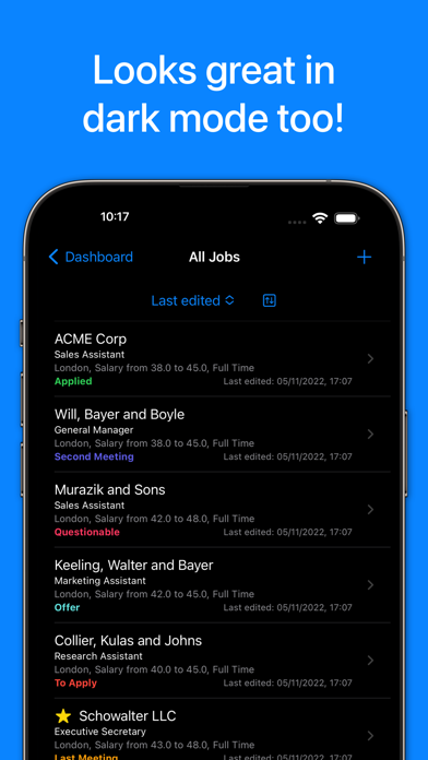 JobTrackr Screenshot
