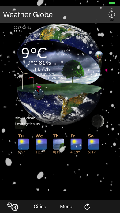 Screenshot #2 pour Weather Globe