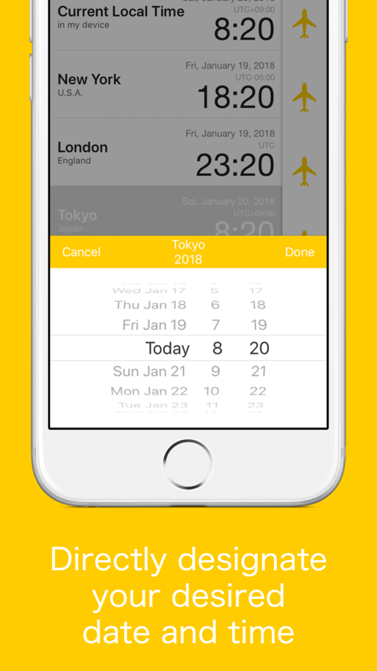 #3. World Clock -Time Converter- (iOS) 来自: Yuki Fukui