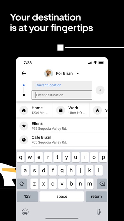 Uber - Request a ride