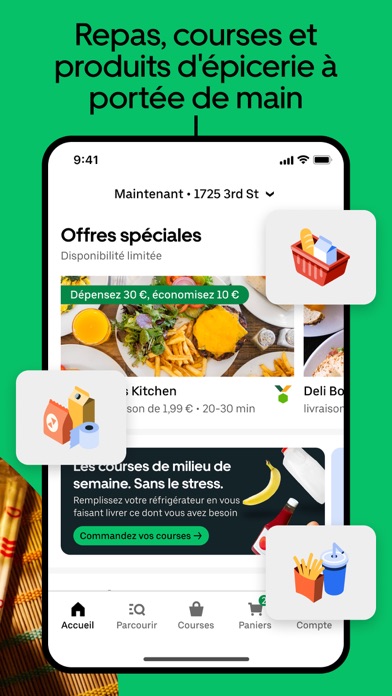 Screenshot #2 pour Uber Eats : Livraison de repas